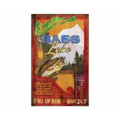 Bass Lake Vintage Sign Custom Sign