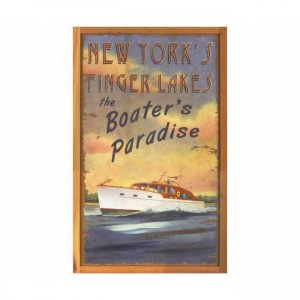 Personalized Boaters Paradise Vintage Sign