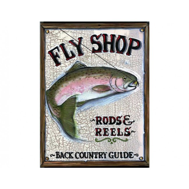 Fly Shop Vintage Sign - Personalized