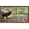 Elk Camp Custom Vintage Sign