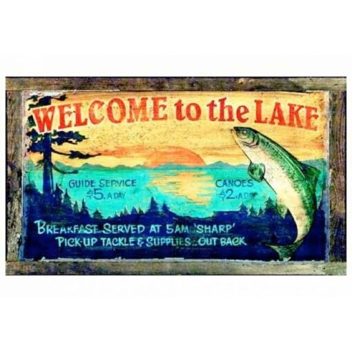 Lake Lodge Sign Custom