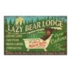 Custom Lazy Bear Vintage Sign