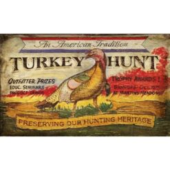 Turkey Hunt Custom Vintage Sign