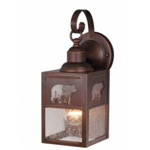 Bozeman 5 Outdoor Wall Light Burnished Bronze Bear