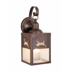 Bryce 5 Outdoor Wall Light Burnished Bronze Deer