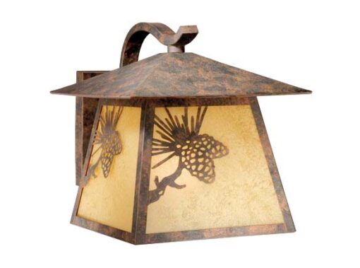 Whitebark 11″ Outdoor Wall Light Olde World Patina