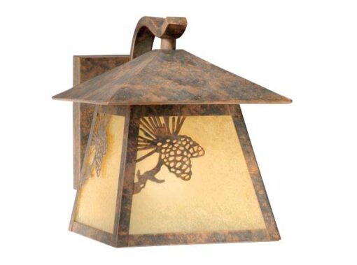 Whitebark 7″ Outdoor Wall Light Olde World Patina