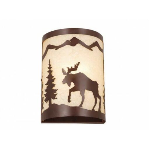 Yellowstone 8" Wall Sconce Burnished Bronze - Moose