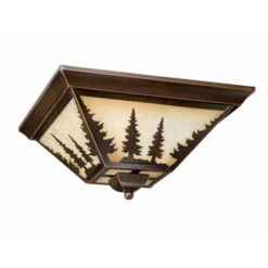 Yosemite 14" Flushmount Burnished Bronze Ceiling Light