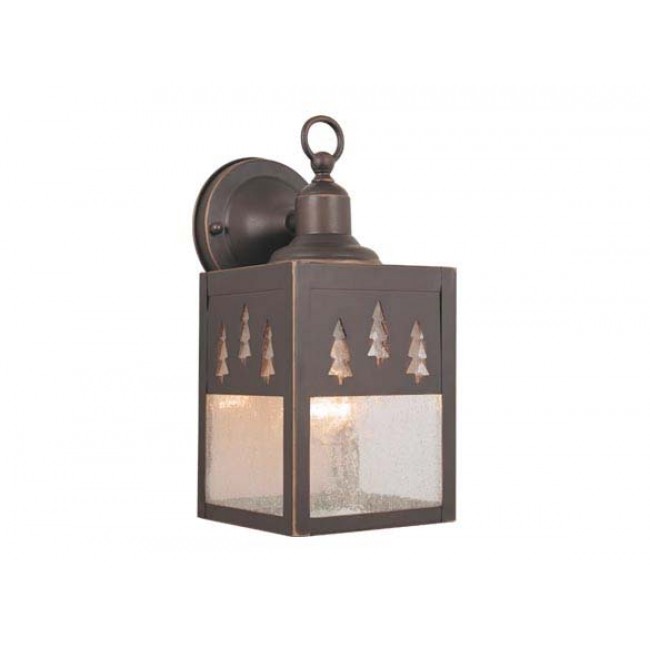 Small Rustic Lantern Wall Sconce