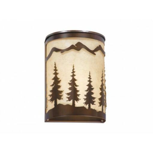 Yosemite 8" Wall Sconce Burnished Bronze - Trees