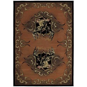 Buckwild Terracotta Cabin Rug