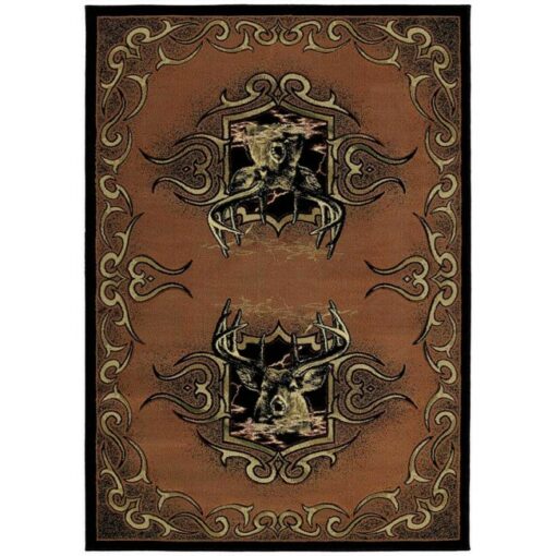 Buckwild Terracotta Cabin Rug