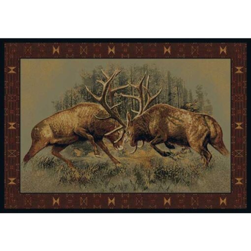 Fight for Dominance Cabin Rug