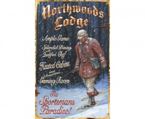Custom Hunting Lodge Vintage Sign