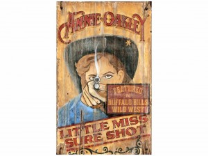 Annie Oakley Vintage Sign