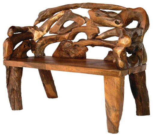 Badland Root Bench | Rustic Cabin Benches