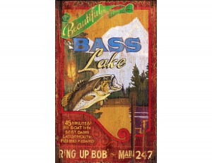 Bass Lake Vintage Sign
