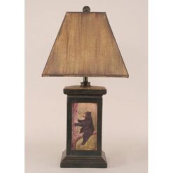 Bead Board Pot w/Bear Scene Lamp