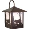 Bozeman 8 Outdoor Wall Light Burnished Bronze Bear