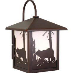 Bozeman 8 Outdoor Wall Light Burnished Bronze Bear