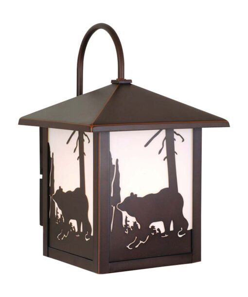 Bozeman 8 Outdoor Wall Light Burnished Bronze Bear