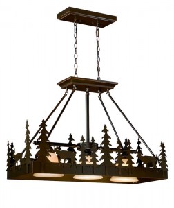 Bryce 36" Kitchen Island Pendant Burnished Bronze - Deer