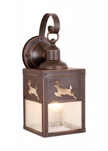 Bryce 5 Outdoor Wall Light Burnished Bronze Deer