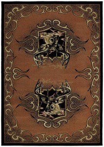 Buckwild Terracotta Cabin Rug