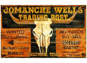 Comanche Wells Vintage Sign
