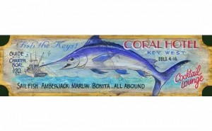 Coral Hotel Vintage Sign