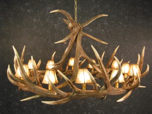 Elk 9 Antler Chandelier