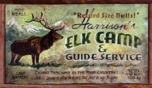 Elk Camp Vintage Sign