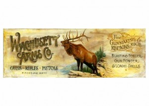 Wachusett Arms Vintage Sign