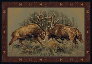 Fight for Dominance Cabin Rug