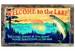 Lake Lodge Sign - Personalized