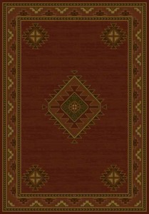Laramie Cabin Rug - Burgundy