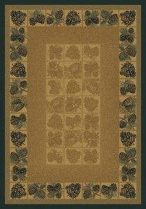 Pine Cones Cabin Rug