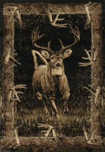 Running Deer Cabin Rug