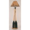 2 Wooden Paddle Floor Lamp