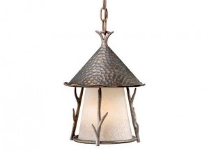 Woodland 9" Outdoor Pendant Autumn Patina
