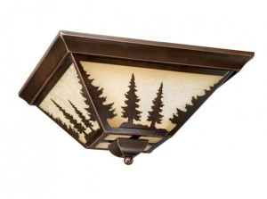 Yosemite 14" Flushmount Burnished Bronze - Trees
