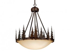 Yosemite 24" Pendant Burnished Bronze - Trees
