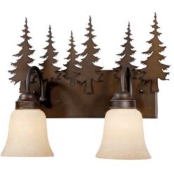 Vanity Burnished Bronze - Two Light / Tree Accent