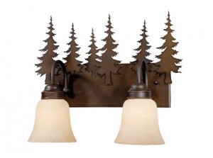 Vanity Burnished Bronze - Two Light / Tree Accent