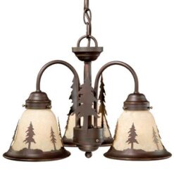 Yosemite 3L Light Kit Burnished Bronze - Pine Trees