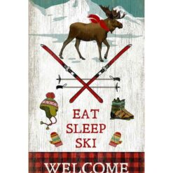 Eat Sleep Ski Custom Sign