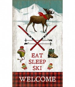 Eat Sleep Ski Custom Sign