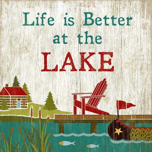 Life is Better Vintage Custom Sign