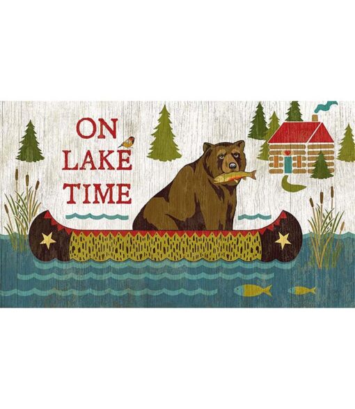 On Lake Time Vintage Custom Sign